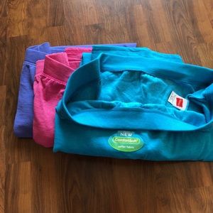 Hanes sweat pants in 3 pretty colors